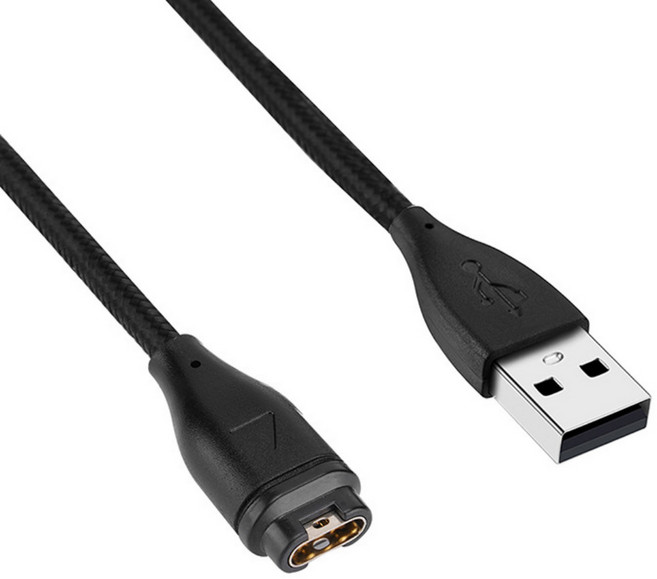 레인보우 가민 충전 케이블 포러너 피닉스 스마트 워치, 패브릭 일자형 USB타입