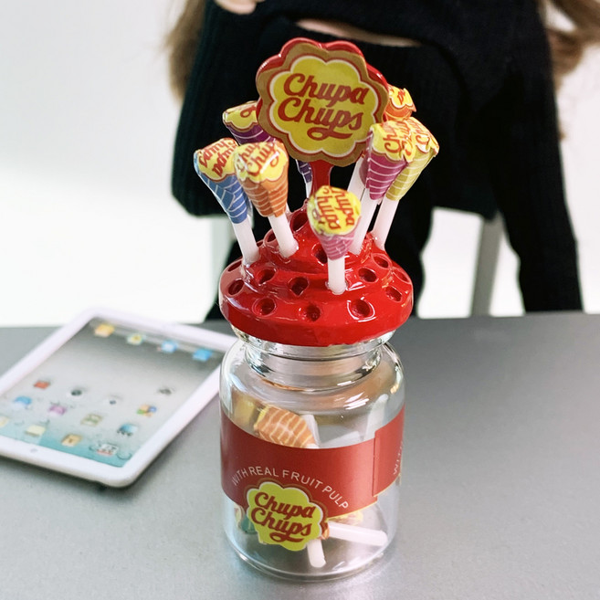 츄파춥스 사탕통 캔디박스 12인치 피규어 1/6 스케일 커스텀 루즈 핫토이 소품 악세서리 W00319, 1개