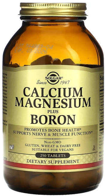 솔가 칼슘 마그네슘 플러스 보론 250정, 1개, 상세설명참조 - 쿠팡