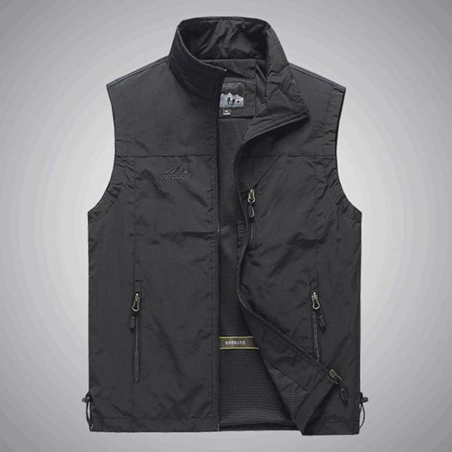 남성 봄 가을 레져 조끼 자켓 낚시 등산 베스트 작업복 멀티 포켓 아우터 WI167J
