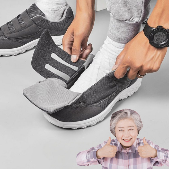 세이프바이 할머니 여성 환자 부종 부은발 발편한 볼넓은 당뇨신발