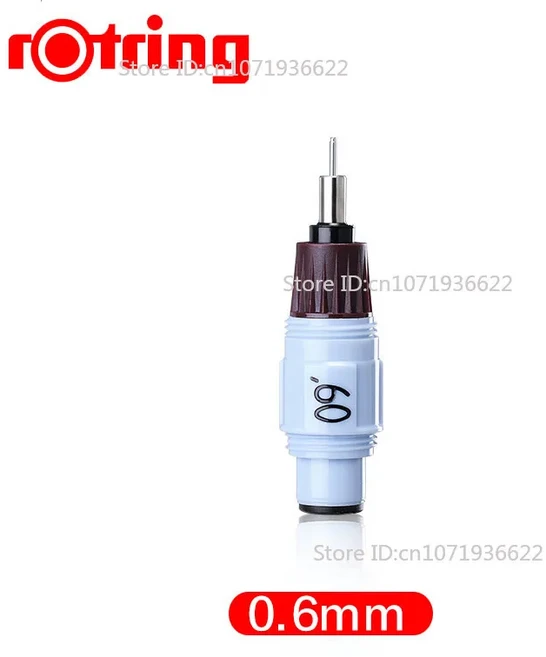 화려한 독일 Rotring Isograph 주사기 펜 0.2/0.3mm 드로잉 펜 전문 손으로 그리는 엔지니어 디자인 미술, 03 0.6mm(Only Nib)