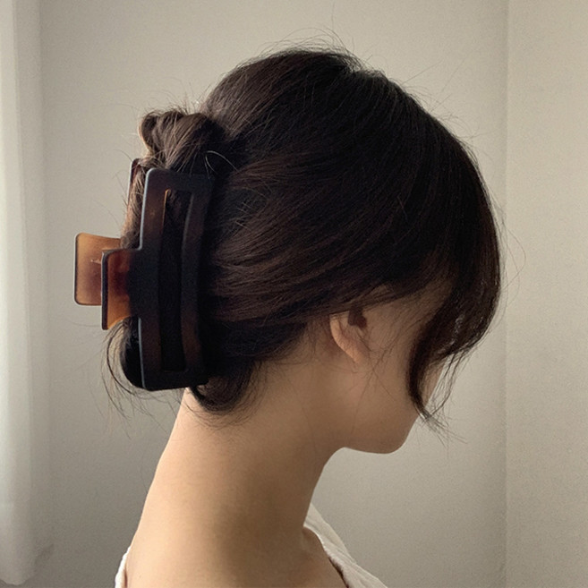 사각 특대 왕 빅 큰 올림머리 집게 헤어핀 삔