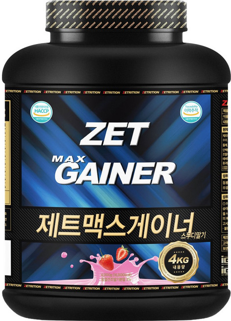 제트리션 제트맥스게이너 스무디딸기 4kg, 1세트