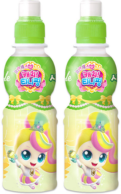 캐치티니핑 사과맛 페트음료수, 2개, 200ml