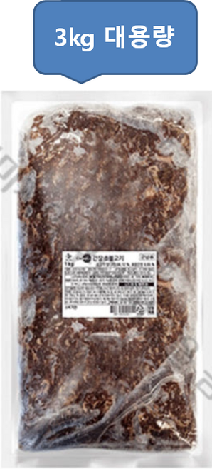 크레잇 간장소불고기 냉동 CJ 3KG, 1개