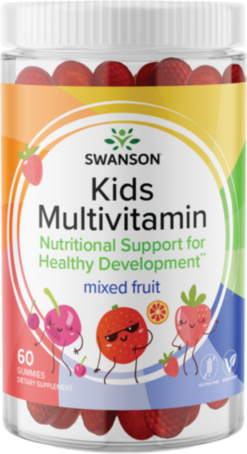 스완슨 어린이 멀티비타민 믹스드 프루트 구미, 60정, 1개