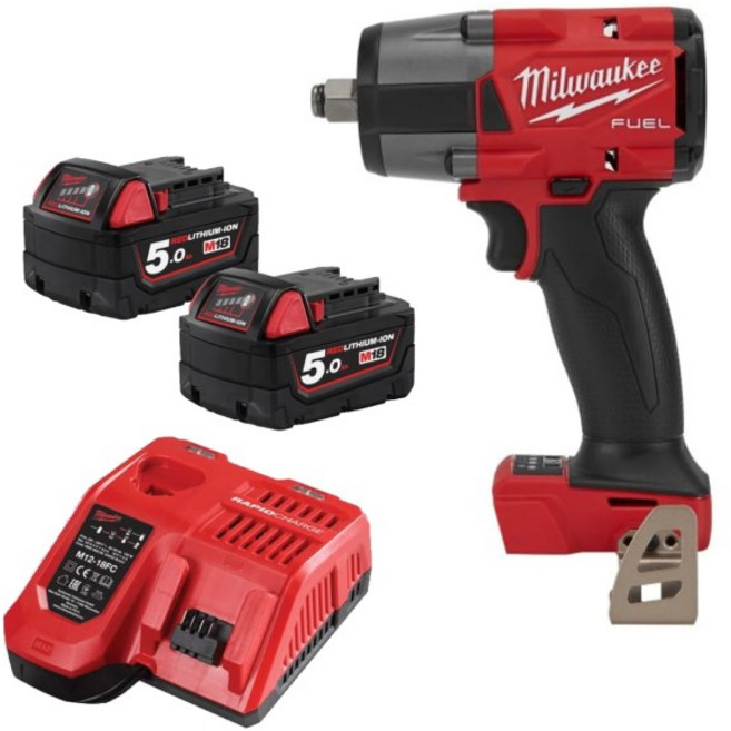 Milwaukee 밀워키툴·재팬 M18 FUEL 1 2인치 745Nm 임팩트렌치세트 FMTIW2F12 502X JP 1台, 1개