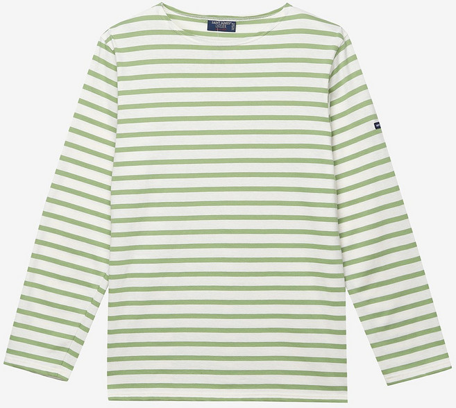 세인트제임스 밍콰이어 긴팔티셔츠 Minquiers 18 Ecru/Lime