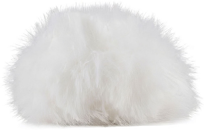 유트렌드 핀마이크 퍼 윈드스크린 8~10mm 라발리에 방풍 커버, 1개, 화이트, UWF10WH