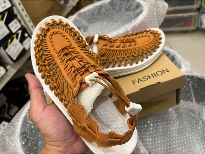 廣隆 新潮流手工編織涼鞋 透氣休閒鞋 夏季必備舒適男鞋