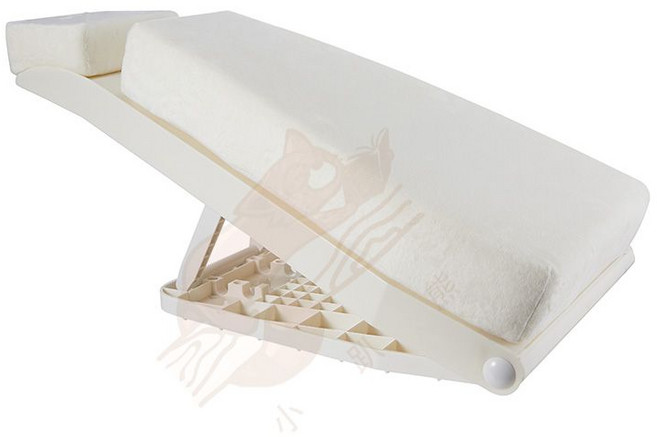 경사쿠션 엎드려서 독서 게임 영상시청 할때 탈착식 다기능 거북목 방지 기구, 남성용 (아이보리)