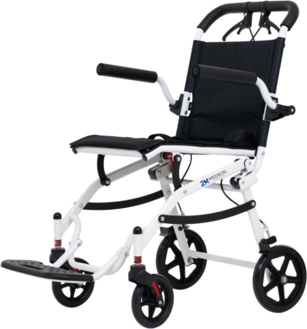 2H메디컬 핸디휠체어 - 7.3kg 초경량 알루미늄 수동 접이식 여행용 (LPG 차량 적재 가능), 1개, 핸디휠체어일반형