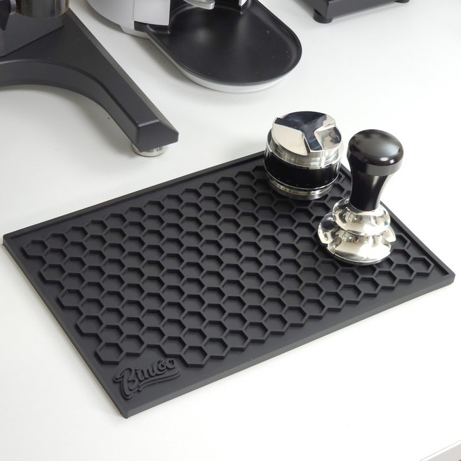 빈쿠 빈플랜트 육각 커피 바 칵테일 실리콘 드라잉매트 1단, 블랙, Small(30x20cm), 1개
