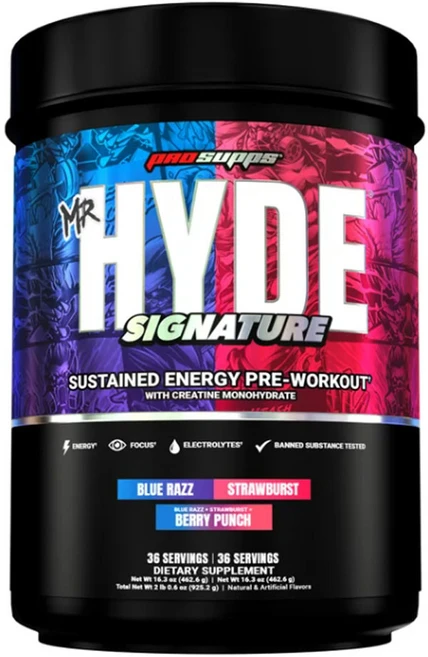 Mr. Hyde 미스터 하이드 시그니처 프리워크아웃 멀티플레이버 크레아틴 925.2g, 1개, 72회분 - 쿠팡