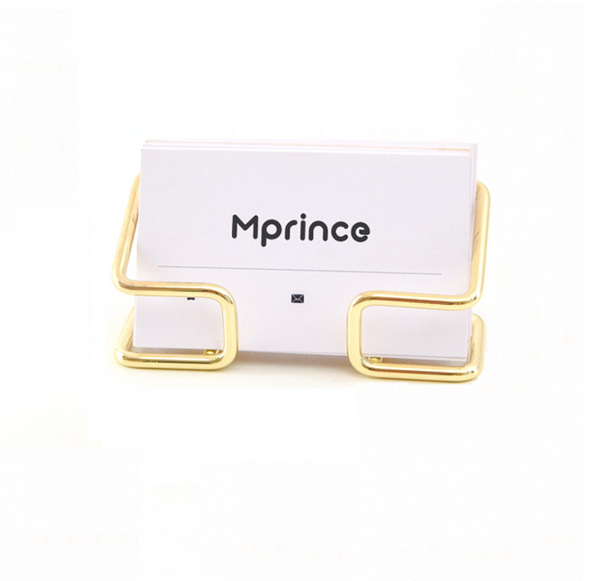 명함 보관함 거치대 홀더 카페 골드 명함꽂이 받침대, 1개