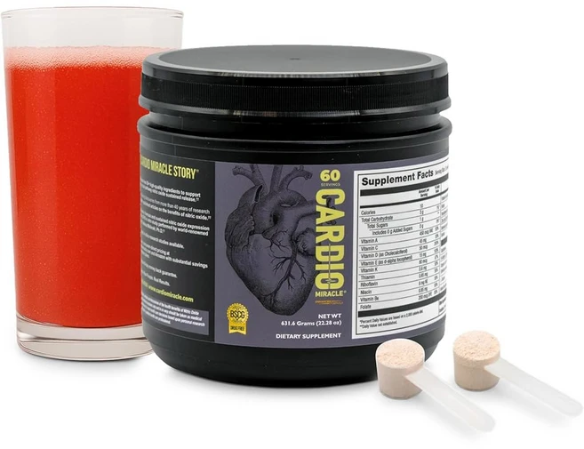 심혈관 기적 산화질소 보충제 60인분 - 남녀의 순환 혈류 에너지 지구력 체력 및 심장 을 지원하는, 1.39 Pound (Pack of 1), 1개 - 쿠팡