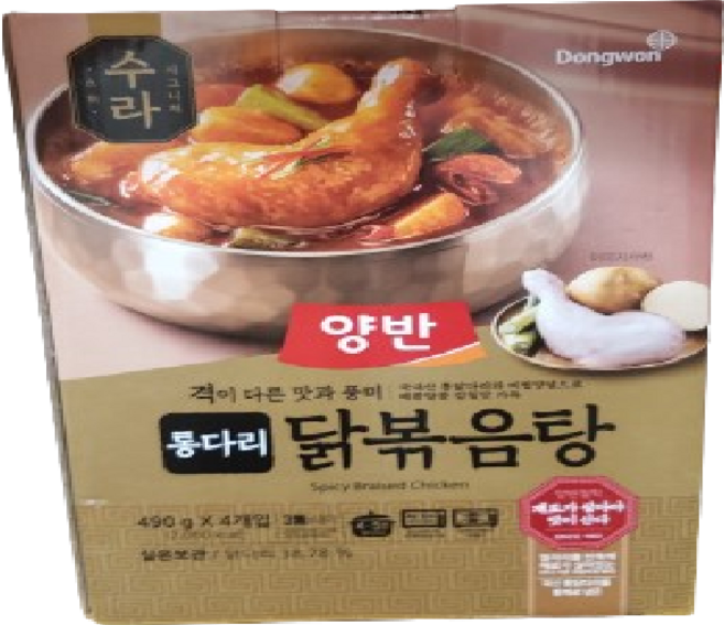 동원 양반 수라 통다리 닭볶음탕 490g (1~2인분) x 3개, 1개