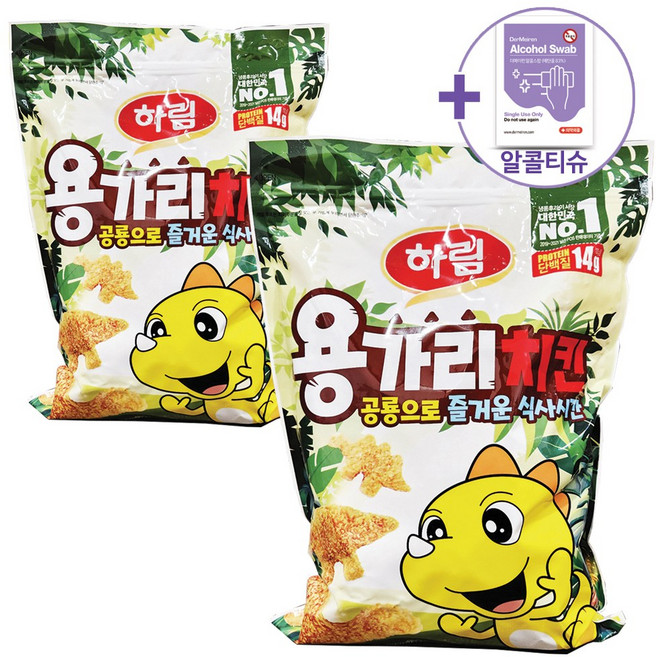 하림 코스트코 용가리치킨 1500G X 2 + 더메이런 알콜티슈, 1.5kg
