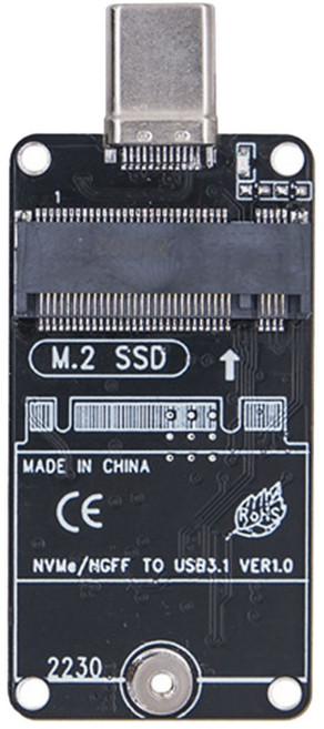 M.2 NVMe NGFF SSD 인클로저 USB C 외장 NVMe SSD 인클로저 M.2에서 USB 3.1, 1개, 2230에서 TypeC까지