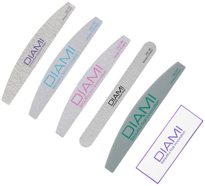 다이아미 반달지브라 네일파일 100 150 180 버퍼 피니셔 네일국가고시 국시연습용, 네일파일150그릿, 1개