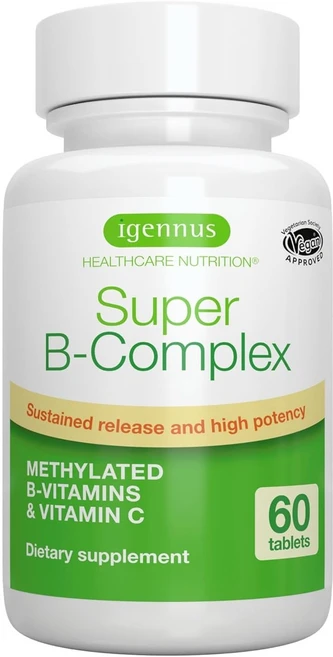 아이제너스 슈퍼 B 콤플렉스 & 비타민 C 타블렛, 1개, 60정 - 쿠팡
