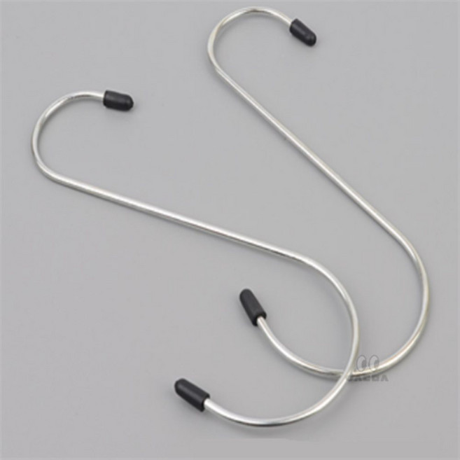 일상다많사 초대형 S자 고무캡 헹거 고리 20CM 2개 세트 흠집방지 스텐고리 에스고리 에스자고리