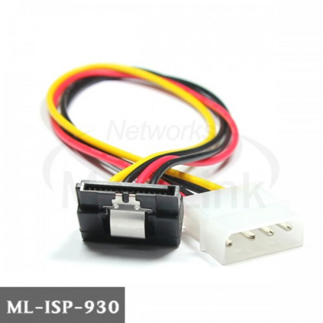 마하링크 IDE - SATA 전원 ㄱ자 케이블 30CM ML-ISP930, 1개