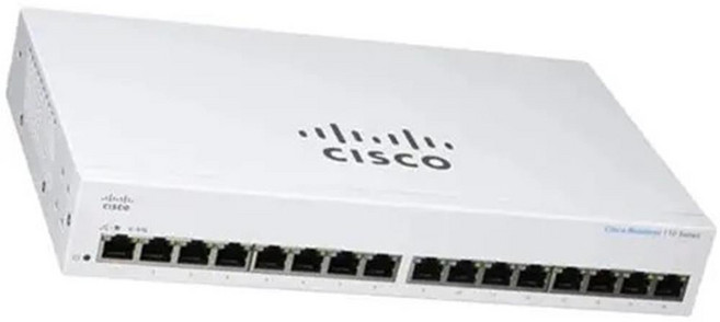 시스코 16포트 스위칭허브 CBS110-16T, 1세트