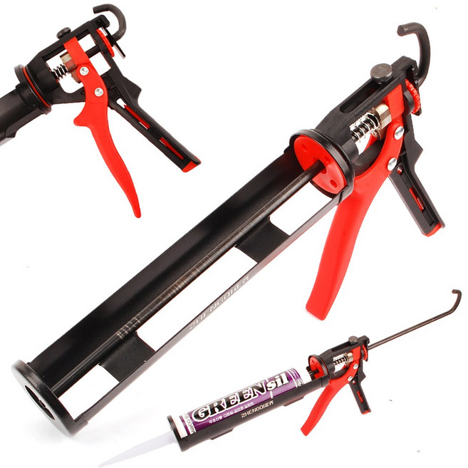 압력조절 전문가용 실리콘건 DIY 코킹건 압력 조정가능 전문가용, 1개