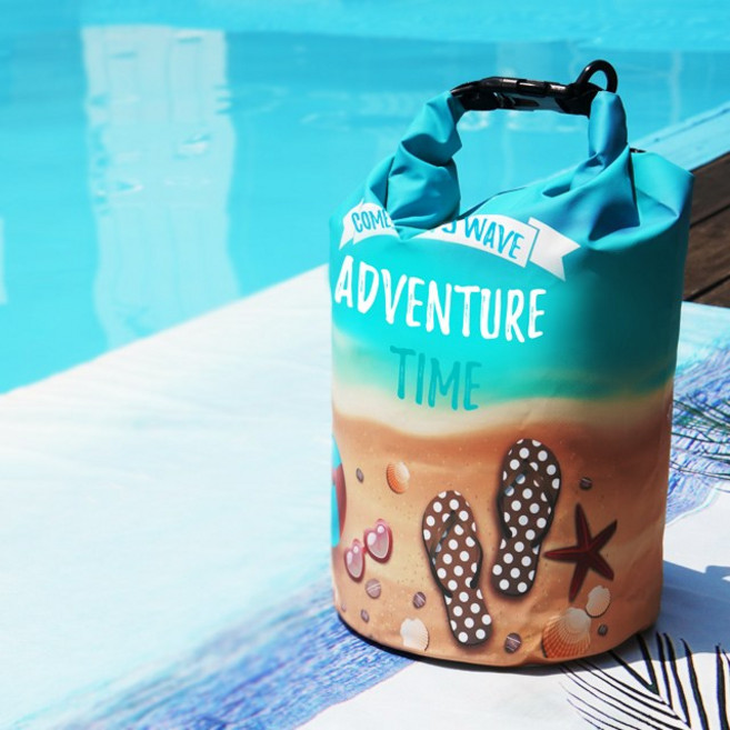 유웨이브 드라이백 수영복 방수가방 수영가방 5 10 20L, 비치