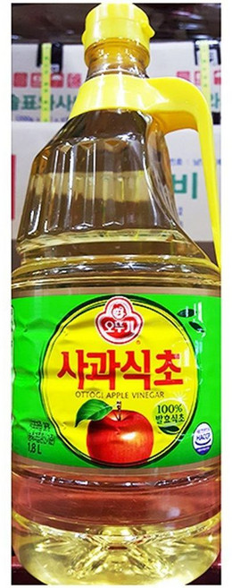 업소용 식당 식자재 주방 재료 오뚜기 사과식초 1.8L, 1개