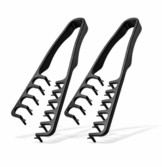 남자 가르마 헤어 볼륨 메이커 뿌리 볼륨 브러쉬 드라이 스타일링 빗, 2개, 블랙