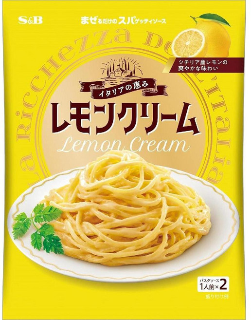 SB 레몬 크림 파스타 소스 120g x 5팩, SB 푸드스 스파게티 소스 이탈리안 블레싱스 레몬 크림