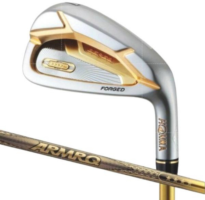 혼마 남자 아이언세트 헤드 커버가 있는 플렉스 그라파이트 샤프트 4 스타 아이언 골프클럽 IS07 411AwSw R S SR 10 개, 33도