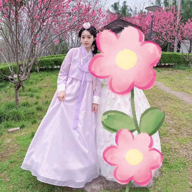 결혼식 웨딩 여자 신부 한복 드레스 중전마마 퓨전 저고리 치마 시스루 혼주 세트