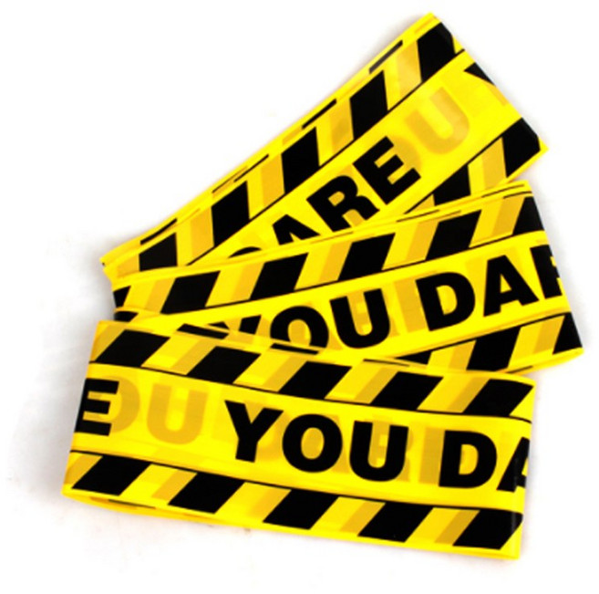 할로윈 폴리스라인 파티 위닝테이프, 블랙