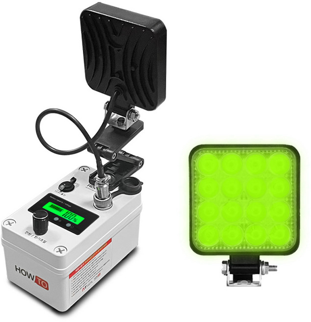 JK Z브라켓 미니 집어등 볼락 갑오징어 방파제 낚시랜턴 접이식, MK306. ZBV-48G-050, 1개, 녹색