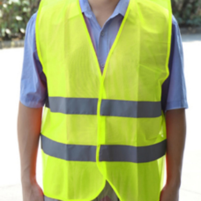 형광 안전조끼 60D 작업용 야광 반사 신호수 작업복, 1개, 상세페이지 참조