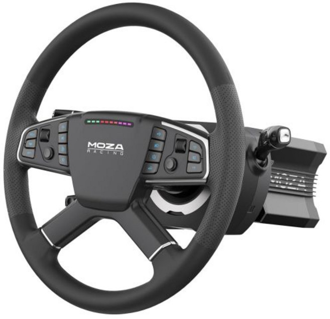 MOZA 모자 3 in 1 R9 트럭 번들 PC 레이싱 게임용 : V3 다이렉트 드라이브 베이스 TSW 휠 스티어링 스틱 254081