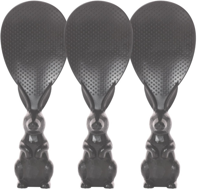 니드앤니드 이지그립 밥알이 잘 붙지않는 논스틱 스탠드 주걱, 그레이, 3개