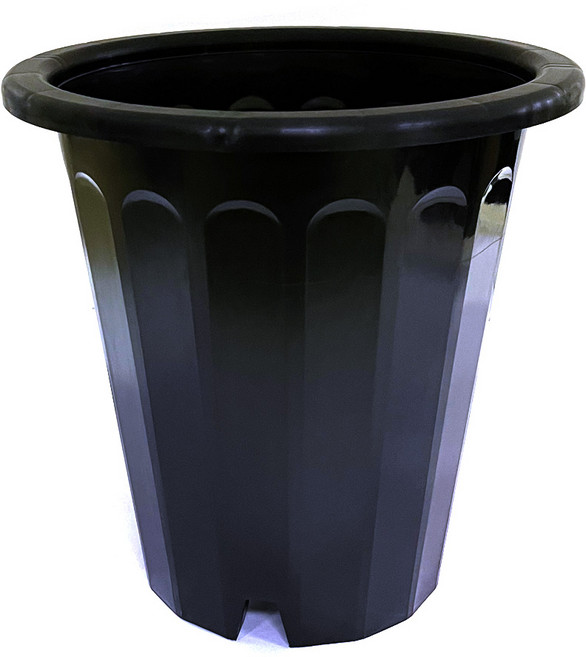 플라스틱화분 각분(검정) 10호 분갈이흙 화분 모종, 1개