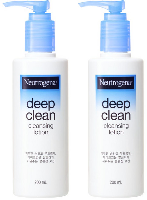 뉴트로지나 딥 클린 클렌징 로션, 200ml, 2개
