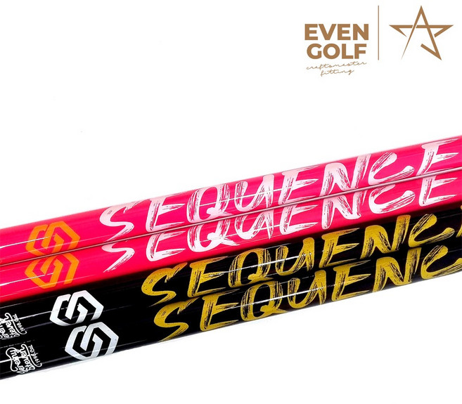 이븐골프 시퀀스 드라이버 샤프트 남성용, 1개, 블랙