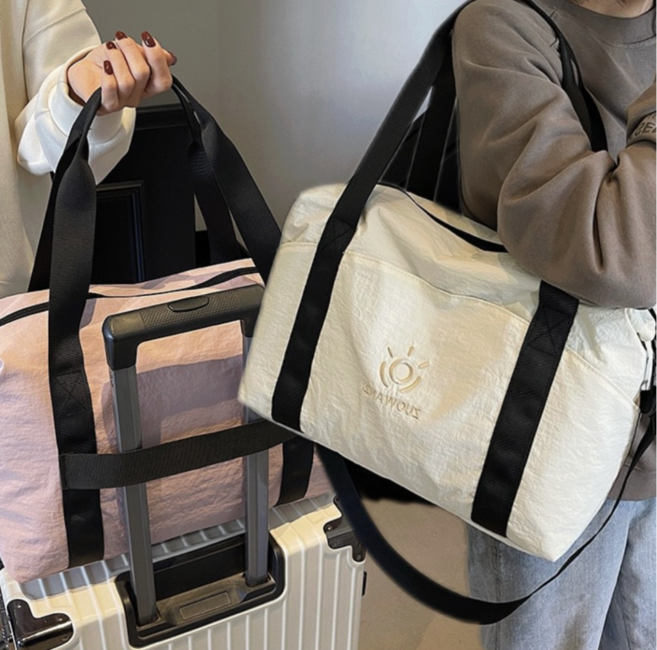 오션위크 나일론 대용량 캐리어 결합 출장 여행가방 보스턴백