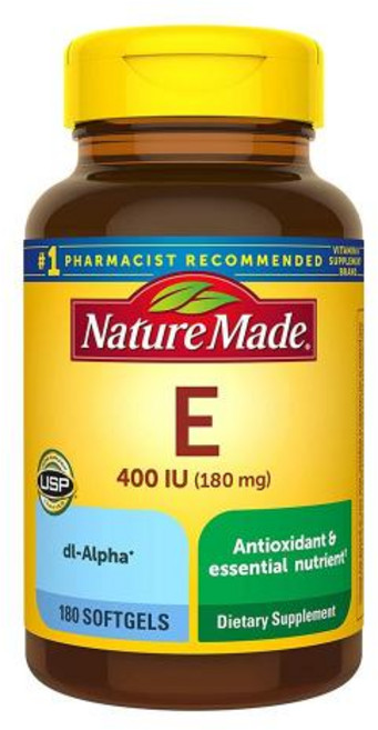 네이처메이드 비타민E 180mg 180캡슐 (6개월분) 토코페롤, 1개, 180정
