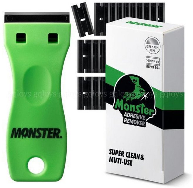 몬스터클리어겔 교체형 멀티 스크래퍼 + 리필날 10p x 3개 세트 1세트
