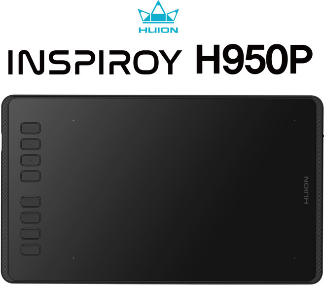 휴이온 H950P 25.4cm 펜타블렛, 검정, 1GB, Wi-Fi/Cellular 연결없음