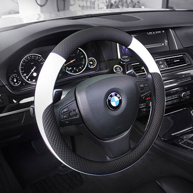 어썸카 2020소나타핸들커버 7종 그랜저TG핸들커버 가죽핸들카바 D컷 D라인 포터2핸들카바 천연가죽핸들커버 공용사이즈 핸들집 베뉴 셀토스 펠리세이드 그랜저 쏘나타 k7 코나 티볼리 k3 k5, 02. DSOL핸들커버 - 블랙