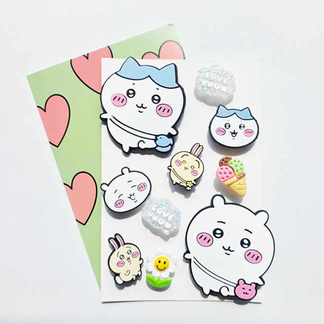 러블리 치카 친구들 세트 실내화 액세사리